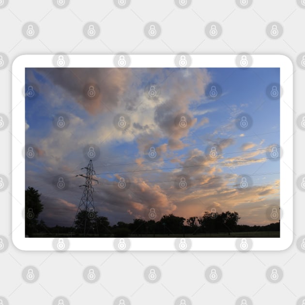 Kansas Country Storm Cloud's Sticker by ROBERTDBROZEK